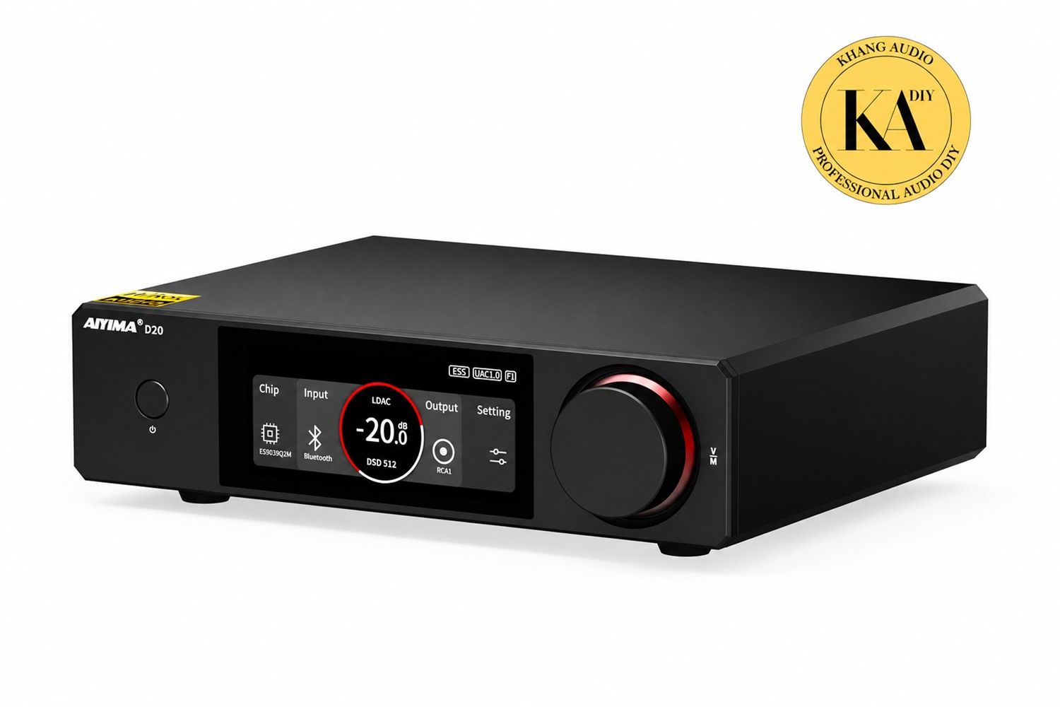 DAC AIYIMA D20 màu đen – góc nhìn tổng quan