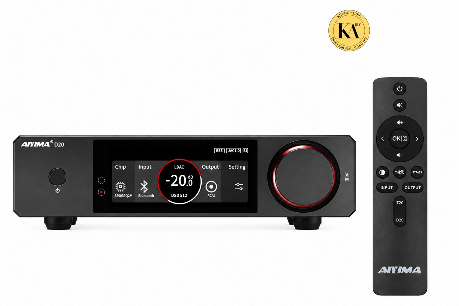 DAC AIYIMA D20 và điều khiển từ xa