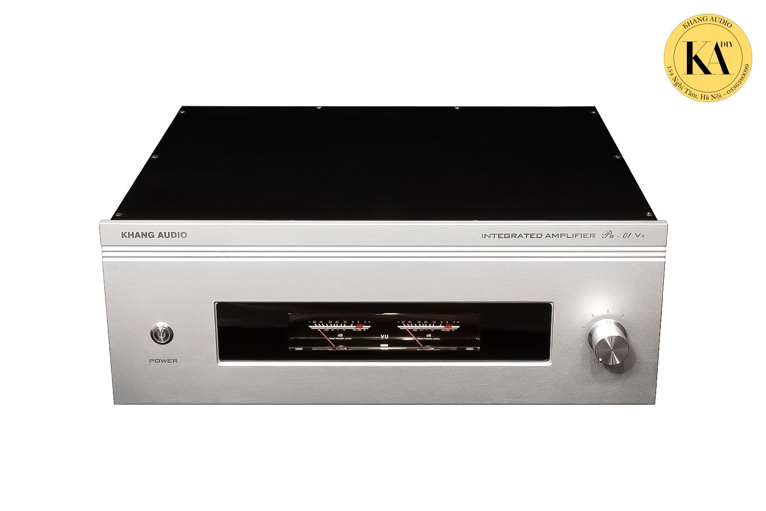 Amply PA01 V+ Khang Audio DIY nhìn từ phía trước