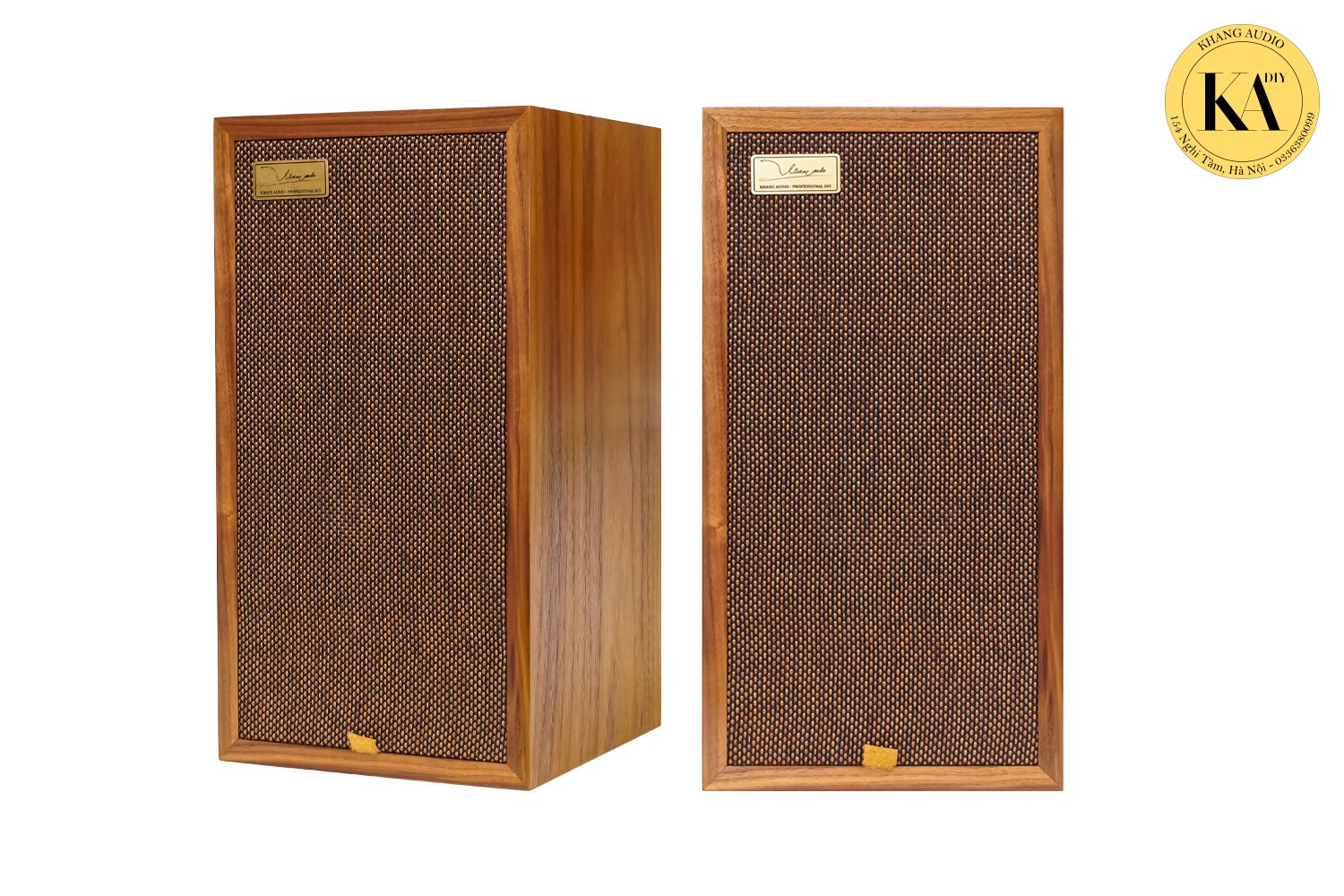 Cặp loa Axton và đầu Radio Volkswagen veneer óc chó