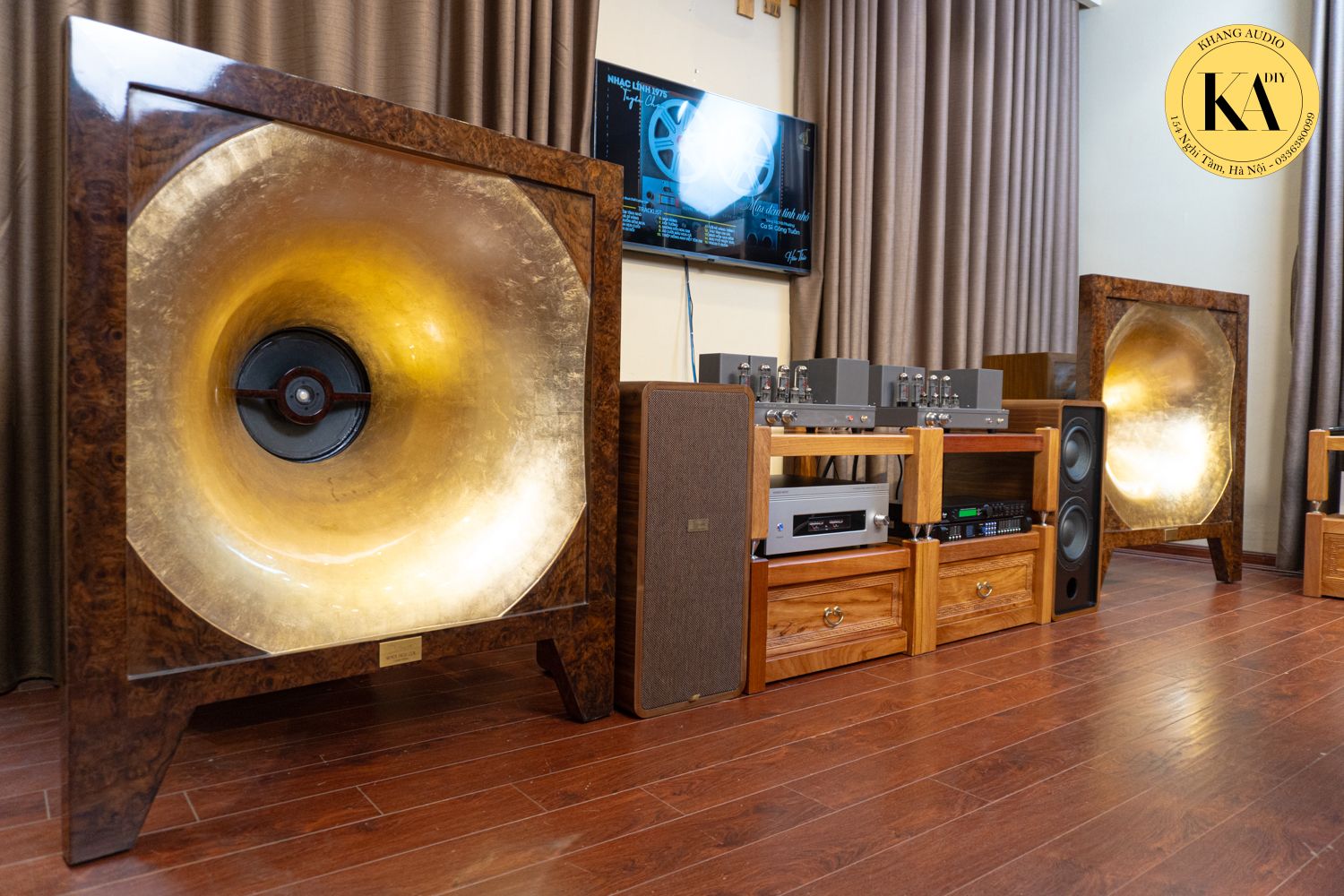 Toàn cảnh bộ dàn Vilmos Field Coil tại Khang Audio