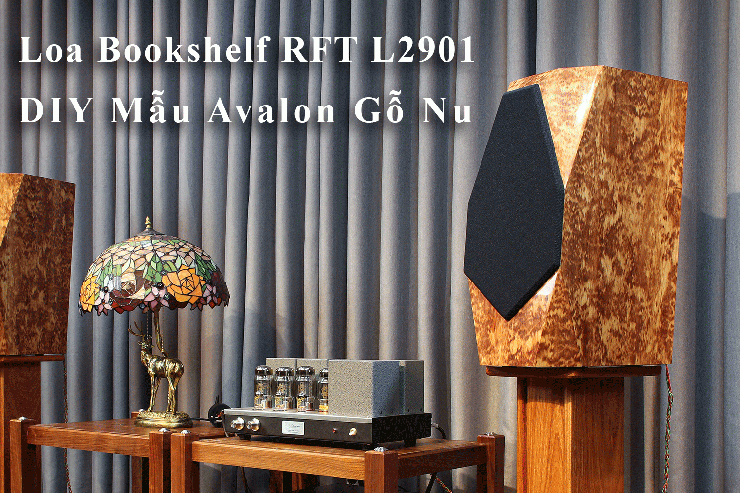 Loa Bookshelf RFT L2901 DIY Mẫu Avalon Gỗ Nu