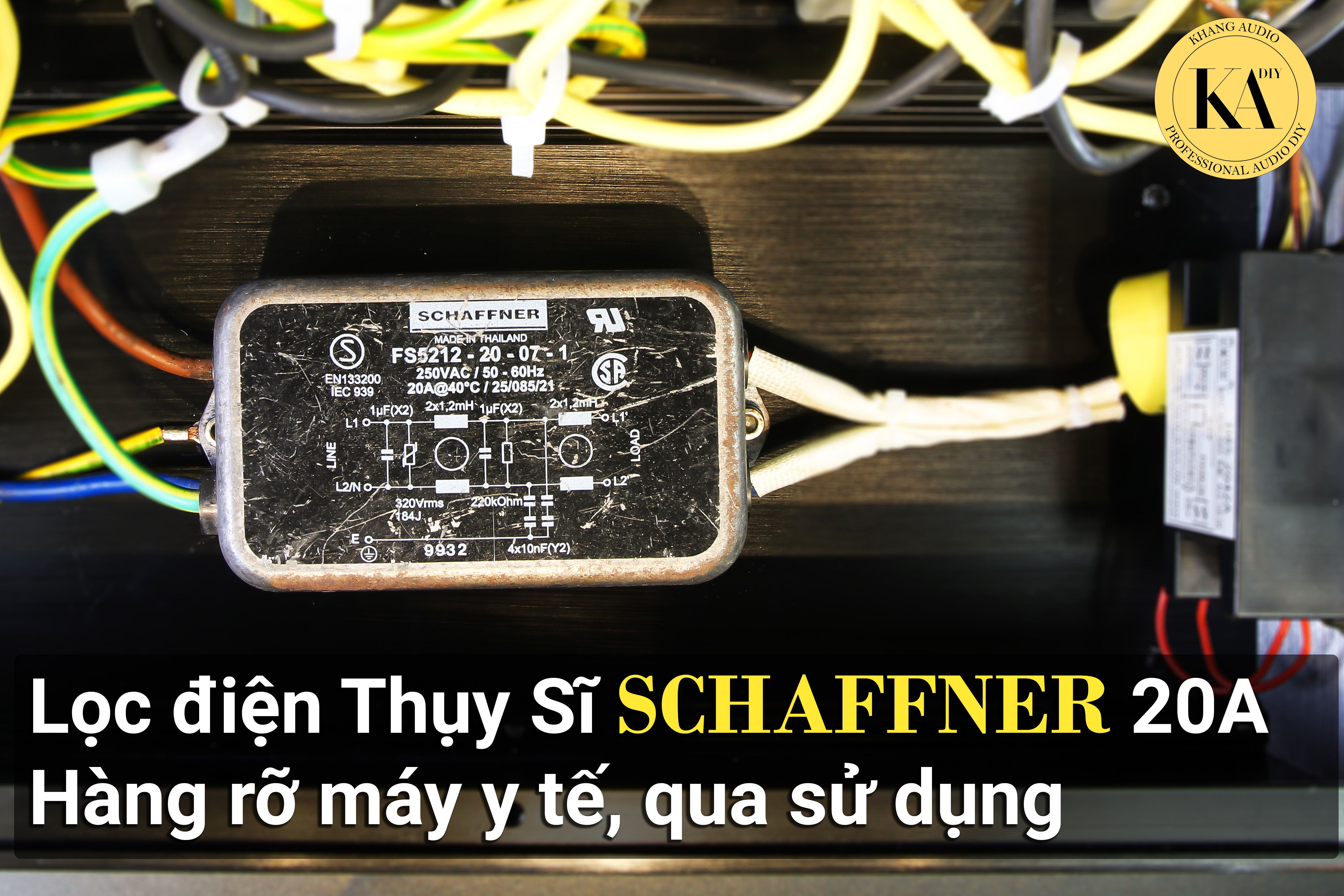 Ổ cắm lọc điện Schaffner k8 