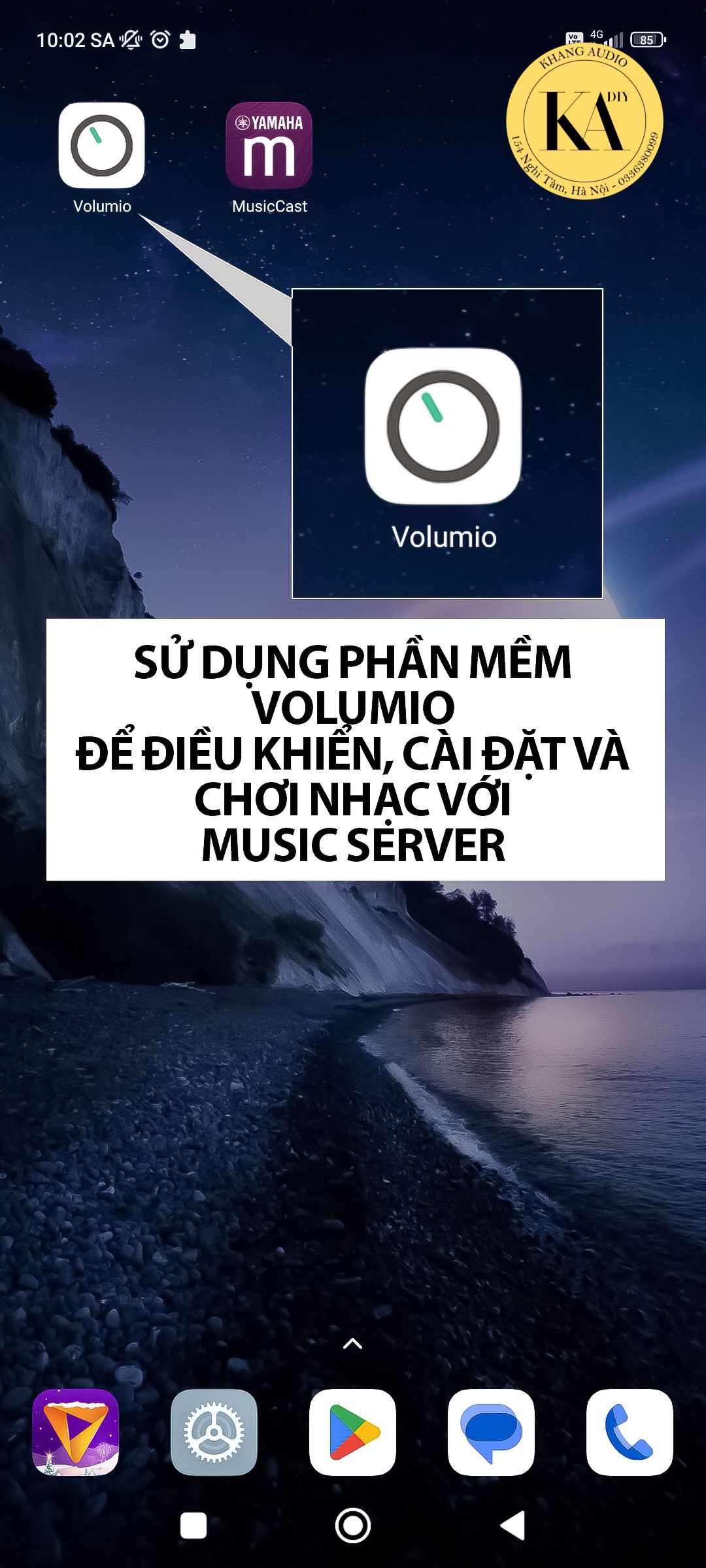 Phần mềm Volumio để điều khiển, cài đặt cũng như là chơi nhạc với Music Server