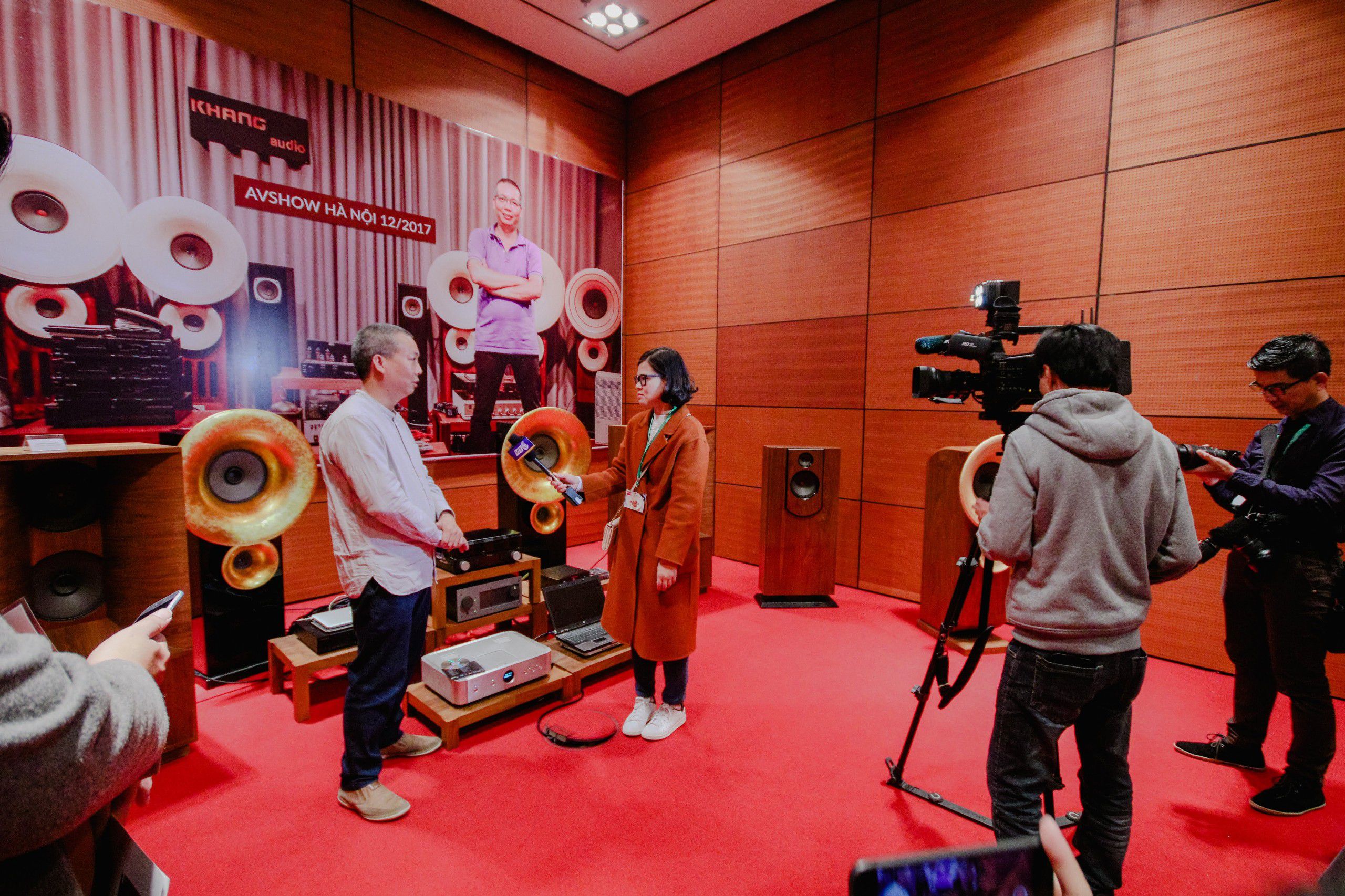 Truyền hình phỏng vấn Khang Audio tại AVShow 2018