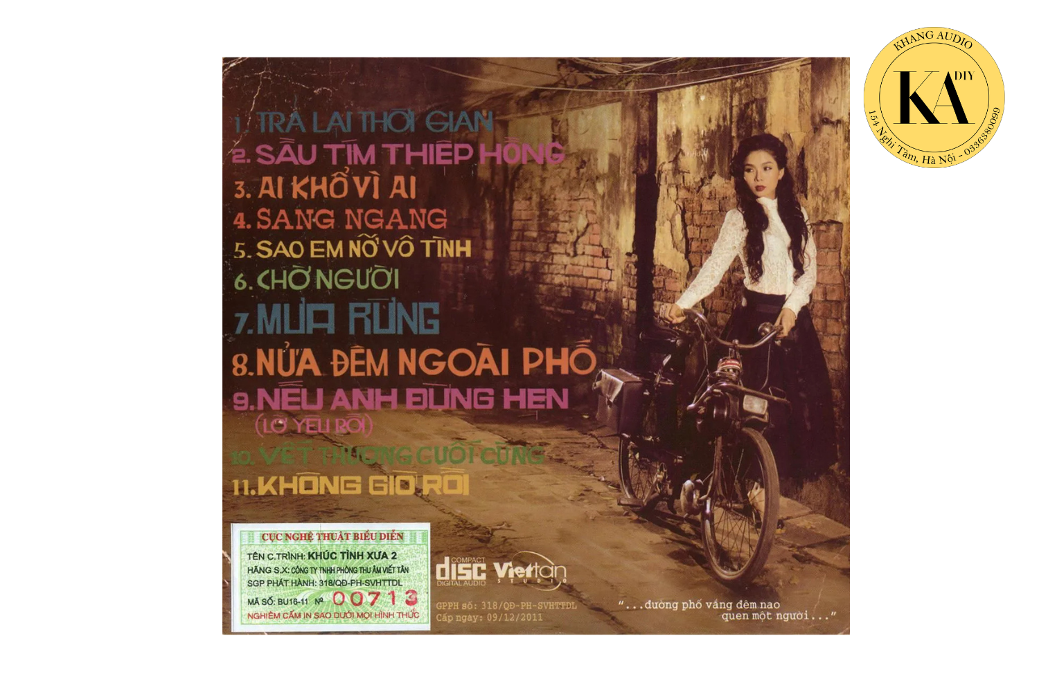Ảnh thực tế CD Khúc Tình Xưa 2 – Trả Lại Thời Gian – Lệ Quyên (2)