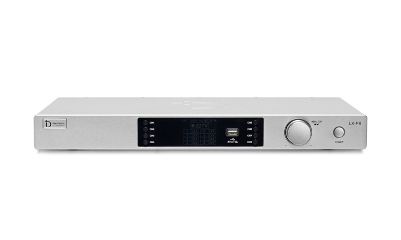 Bộ quản l&yacute; nguồn DBacoustic LX-P8 nh&igrave;n từ mặt trước