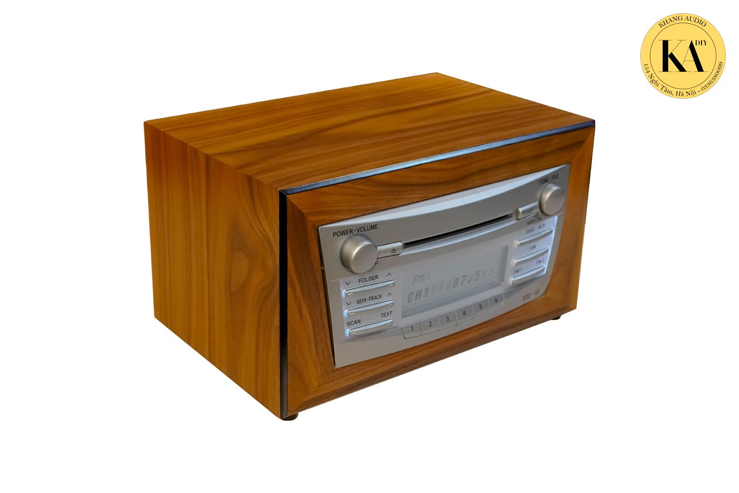 Đầu Radio Camry vỏ gỗ &oacute;c ch&oacute; - h&igrave;nh 2