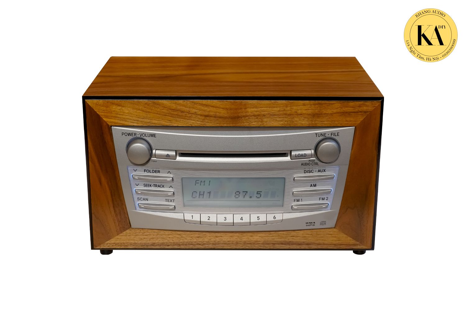 Đầu Radio Camry bo viền vỏ gỗ &oacute;c ch&oacute;