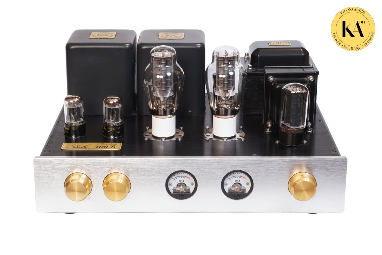 Amply Đ&egrave;n 300B AL15 nh&igrave;n ch&iacute;nh diện