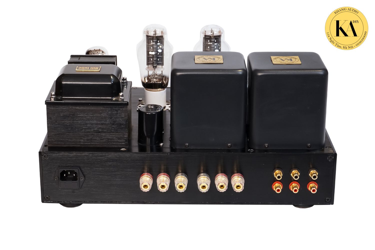 Ba đầu v&agrave;o RCA v&agrave; cọc loa 4 8 Ohm của AL15