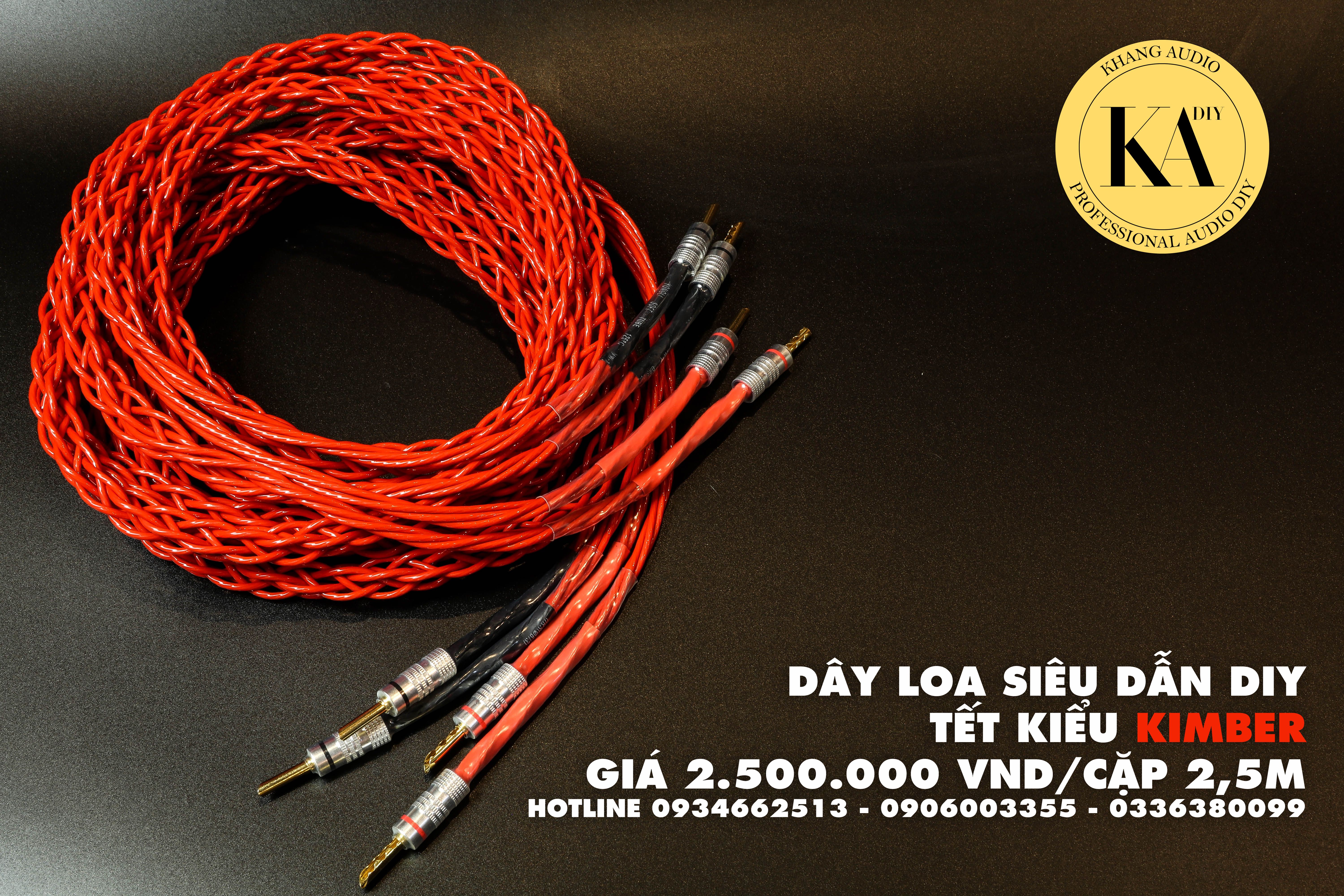 Dây Loa Siêu Dẫn Bọc Teflon Tết Kiểu Kimber DIY
