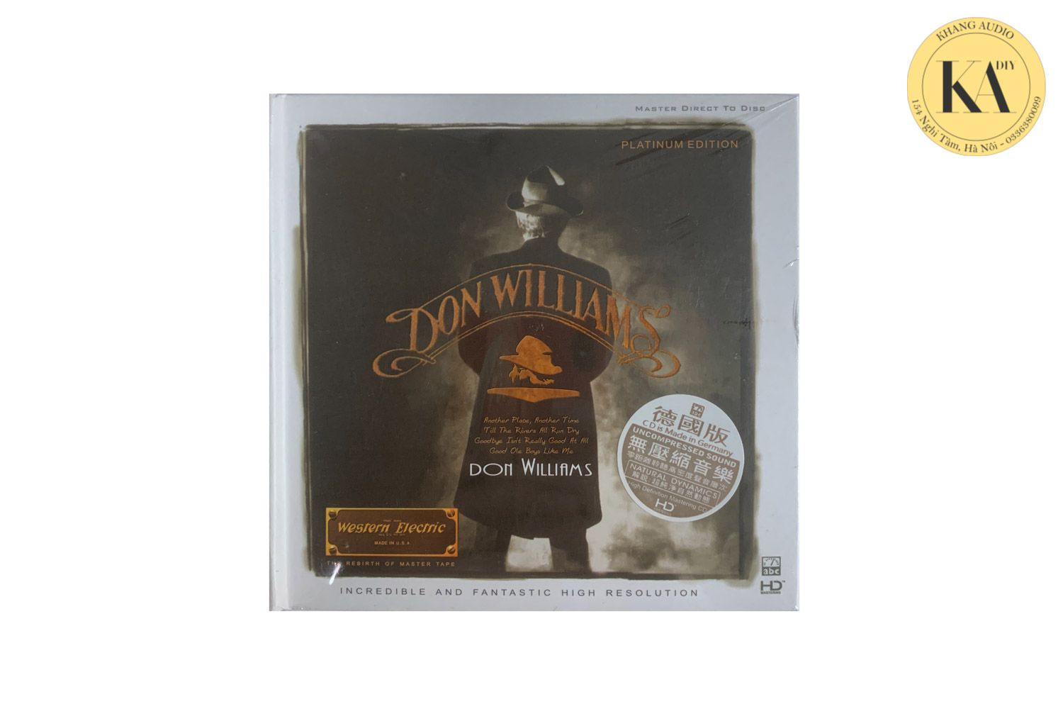 CD đĩa nhạc test dànDon Williams - Western Electric Khang Audio 0336380099