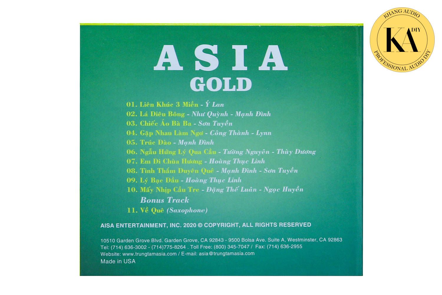 Nhạc Vàng Tuyển Chọn - ASIA GOLD Vol.4