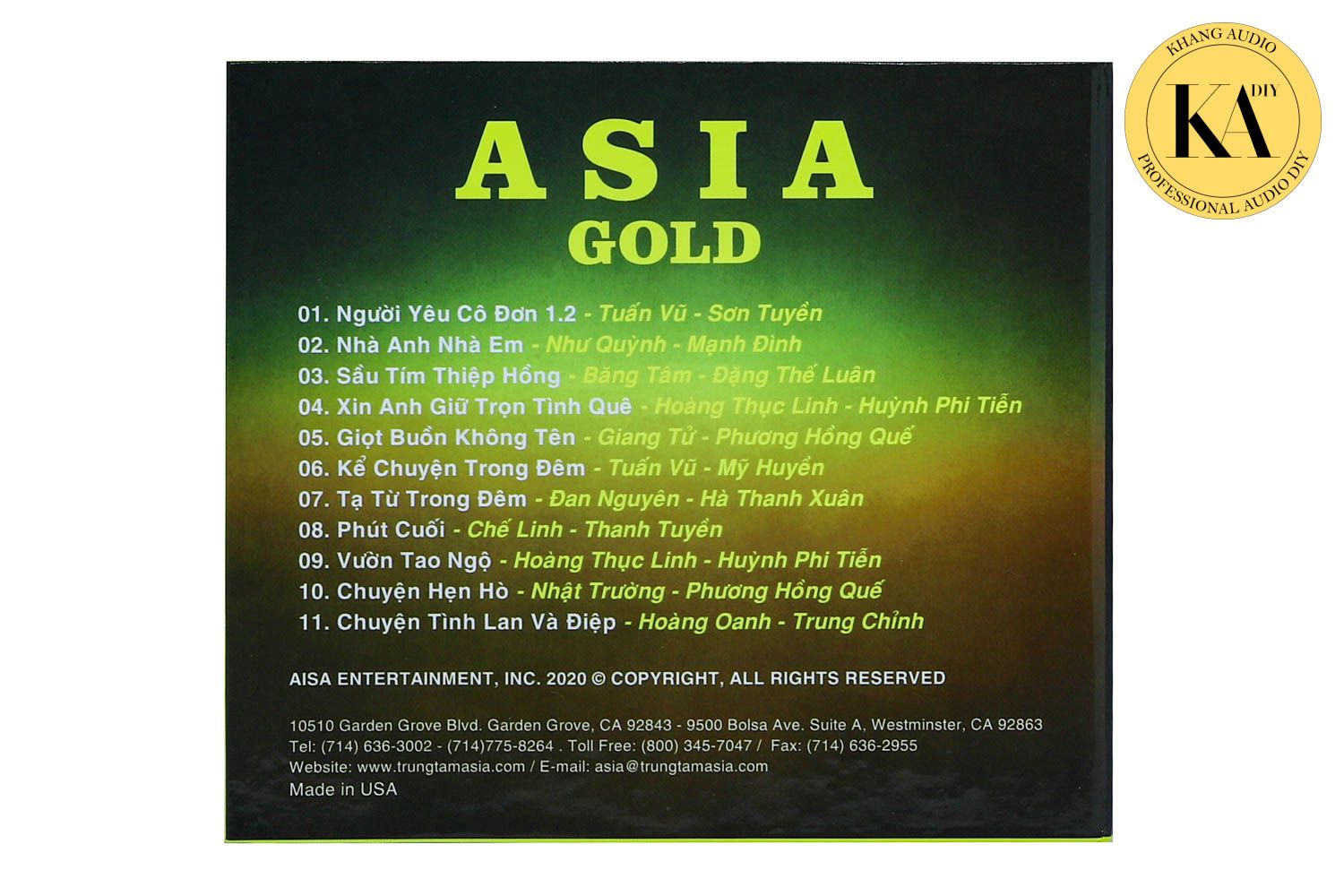 Nhạc Vàng Tuyển Chọn - ASIA GOLD Vol.5