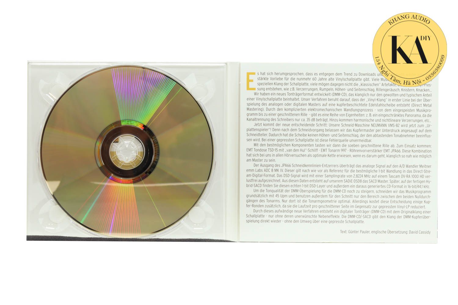 DMM-CD/SACD Vol.1 Khang Audio 0336380099