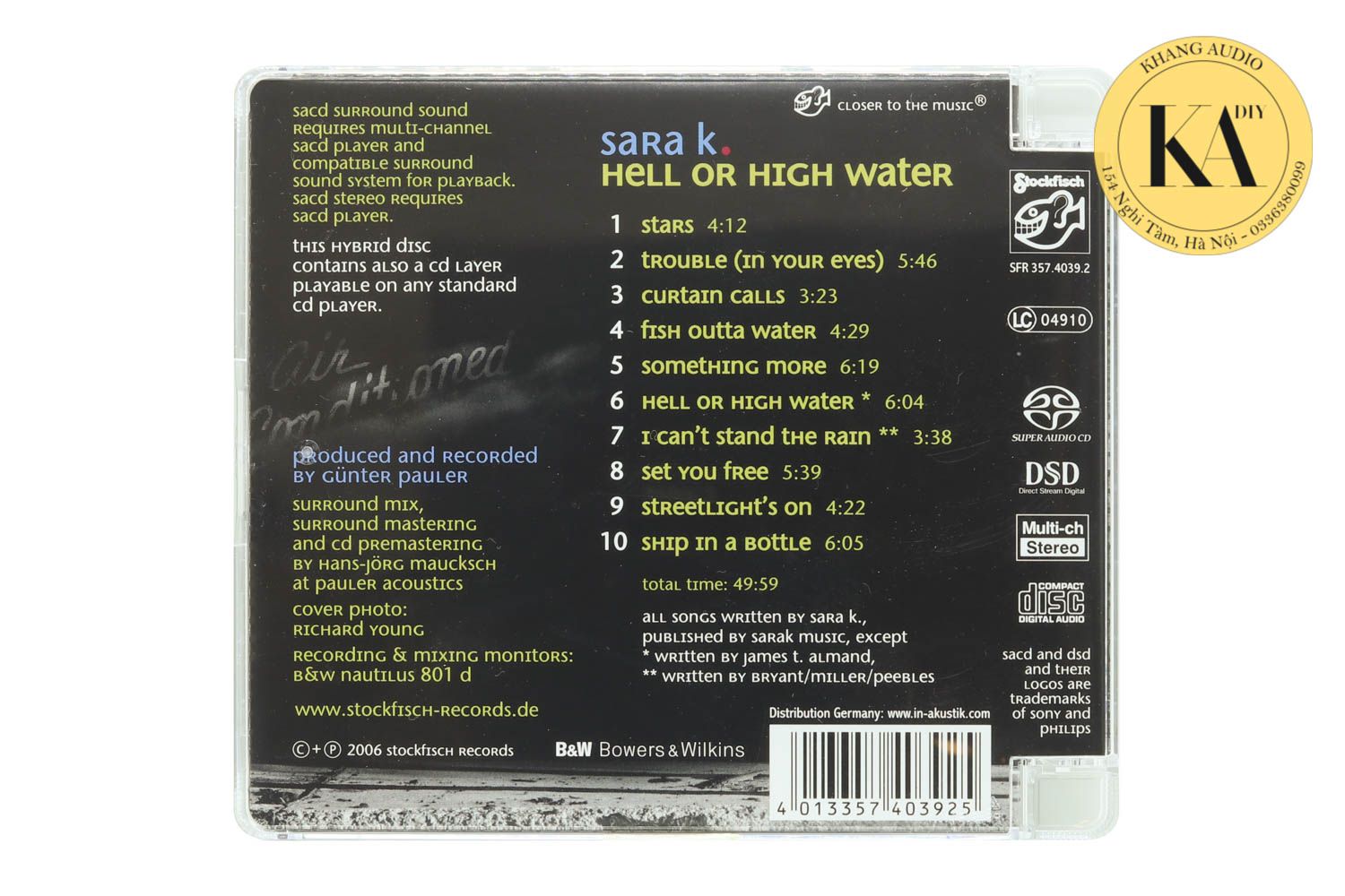 Hell Or High Water - Sara K Khang Audio 0336380099