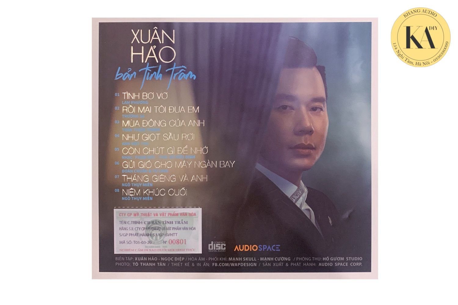 Combo 5CD Gốc Bản Tình Trầm - Xuân Hảo Khang Audio 0336380099
