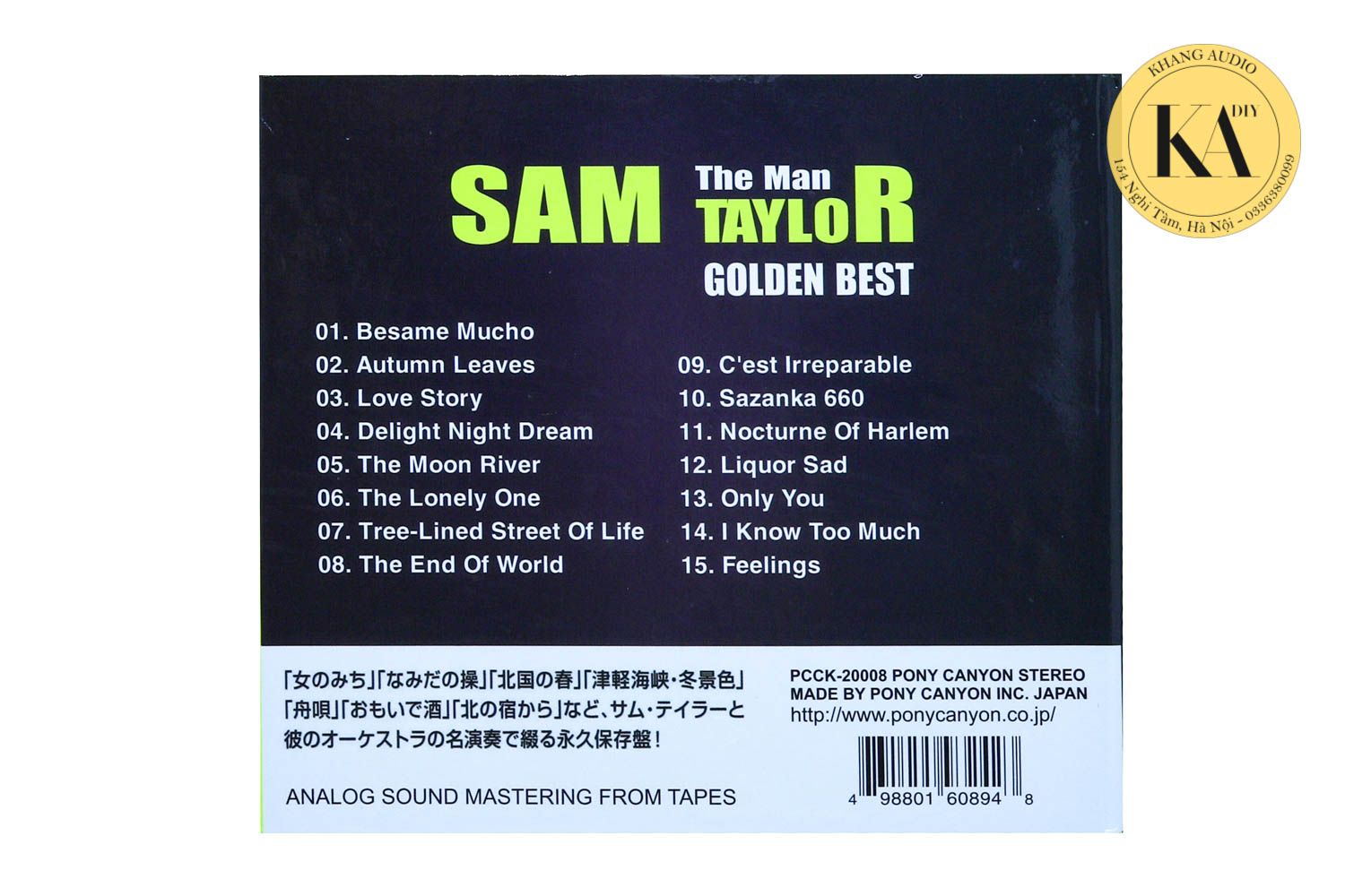 The Man Golden Best - Sam Taylor Vol.1