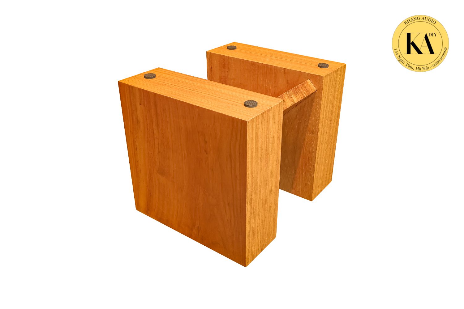 Ch&acirc;n loa gỗ g&otilde; đỏ cho loa cổ - ảnh 4
