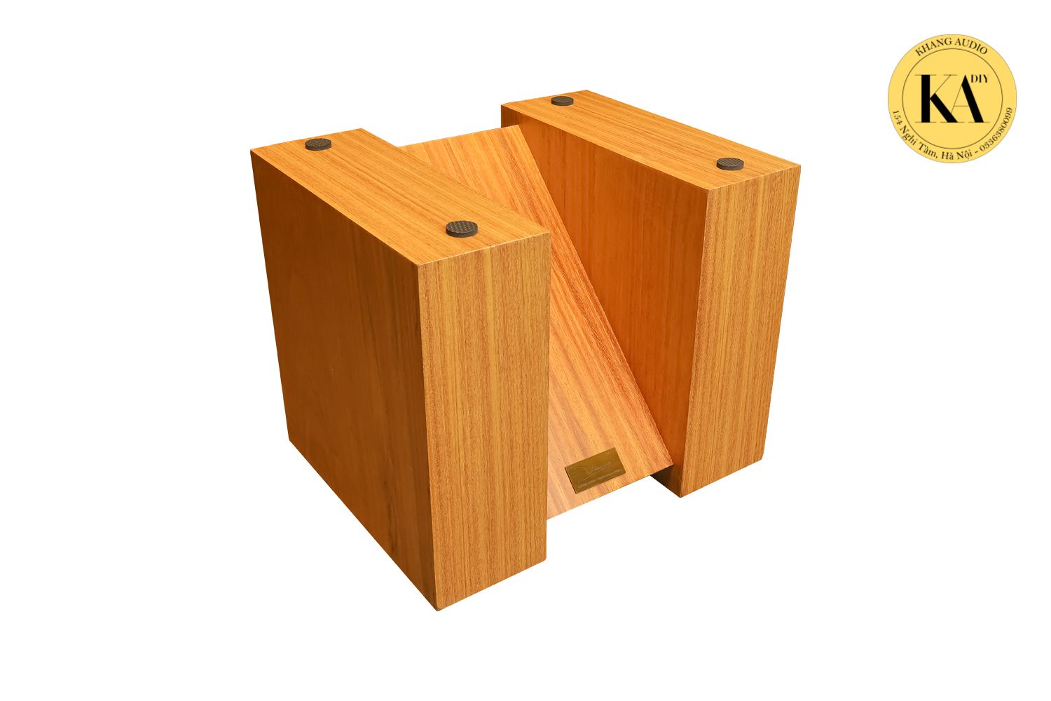 Ch&acirc;n loa gỗ g&otilde; đỏ cho loa cổ - ảnh 2