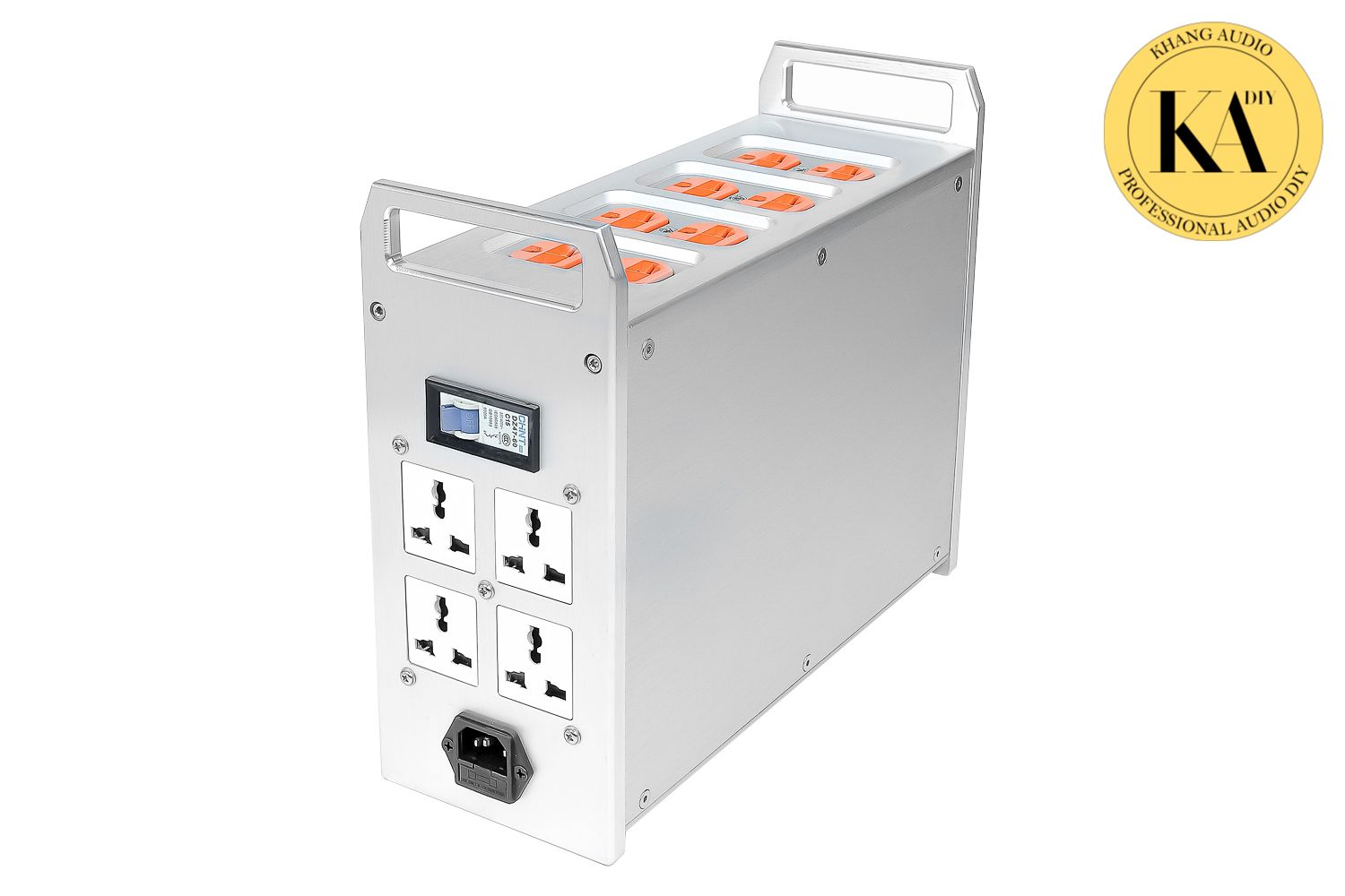 Lọc điện Schaffner 50A với 4 ổ đa năng và đồng hồ