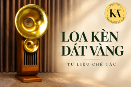 Loa kèn dát vàng: ảnh tư liệu chế tác Khang Audio