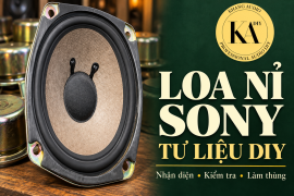 Loa nỉ Sony: ảnh tư liệu và lưu ý khi làm loa DIY