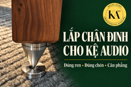 Hướng Dẫn Lắp Chân Đinh Inox Chống Rung Kệ Audio