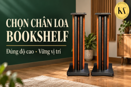 Cách chọn và lắp chân loa bookshelf phù hợp góc nghe