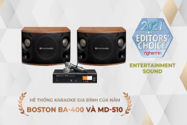 Bộ Dàn Karaoke BOSTON 01: Boston Acoustics BA400 và MD510 - Hệ thống karaoke gia đình xuất sắc của năm, trang bị công nghệ chuẩn Pro