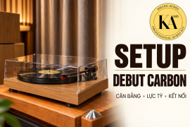 Setup Pro-Ject Debut Carbon: cân cần, lực tỳ và kết nối
